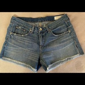 Frayed Rag & Bone cutoff shorts.